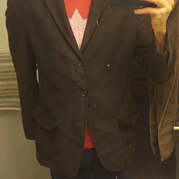 Brown blazer/jacket (Large) - Picture 4 of 12